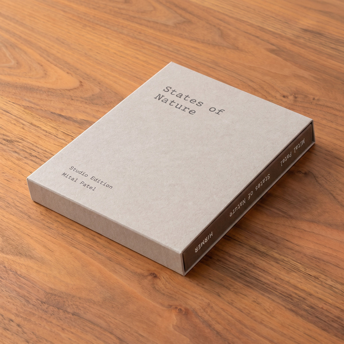 Studio Edition slipcase at an angle, showing the title on the front and the brown spine