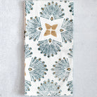 Patterned notebook with butterfly design on a light gray background